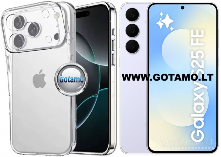 838 C-Clear Plus skaidri nugarėlė Samsung Galaxy S25 FE telefonui