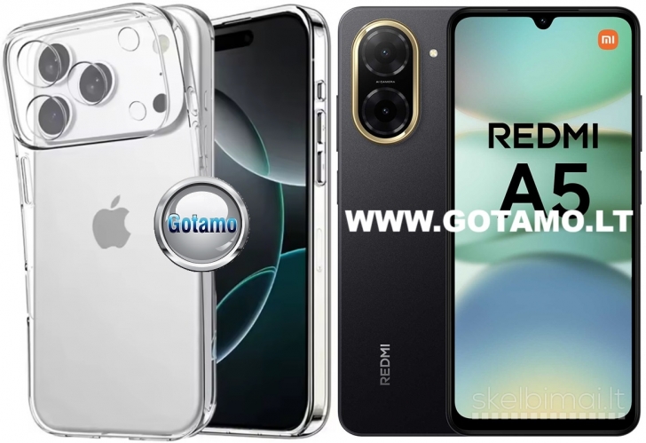 840 C-Clear Plus skaidri nugarėlė Xiaomi Redmi A5 4G, Xiaomi Poco C71