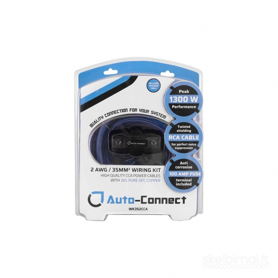 Auto Connect 8 AWG / 10mm2 laidų rinkinys 