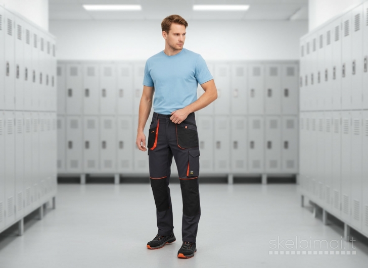 Darbo kelnės su elastanu (46-62 d.)