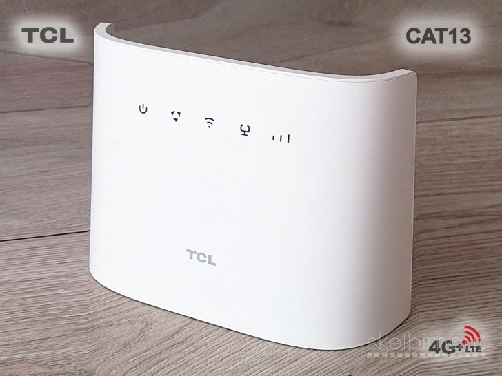 4G+ LTE cat13 modemas TCL HH132VM su maitinimo blokeliu
