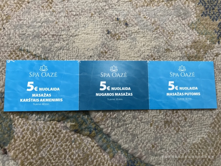 Vichy vandens parko Masažų nuolaidų kuponai