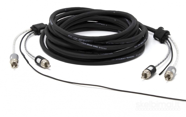 Connection BT2, 0.5-5.5m ilgis signalinis linijinis RCA laidas