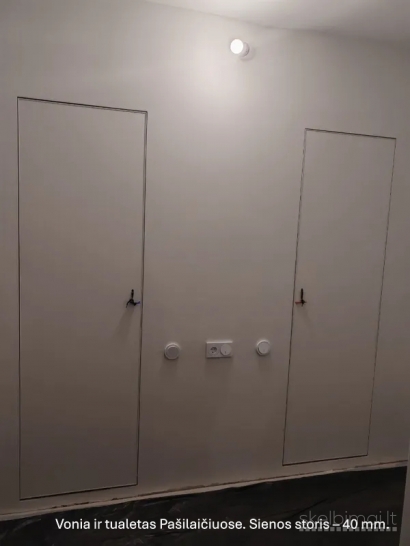 Nematomos durys | Paslėpta stakta | Montavimas | Garantija