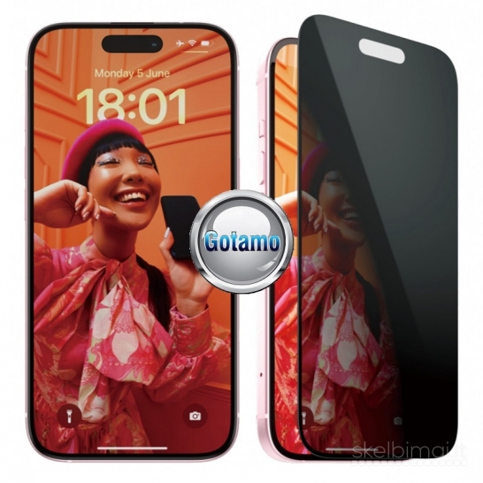 849 Apsauginis grūdintas privatumo stiklas Samsung Galaxy A06 / A06 5G