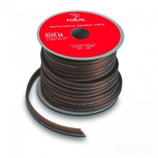 Focal PS15 garsiakalbio laidas 12m x1,5mm plokščias PERFORMANCE