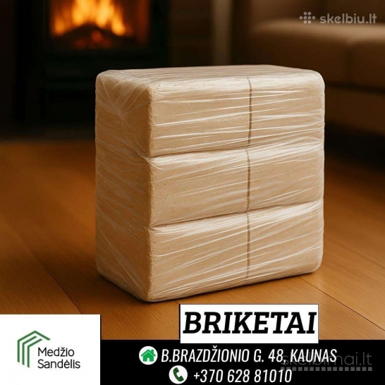 Mišrūs briketai ir granulės