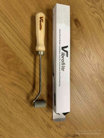 Vibrofiltr volelis skirtas vibracijas slopinančiai medžiagai voluoti 