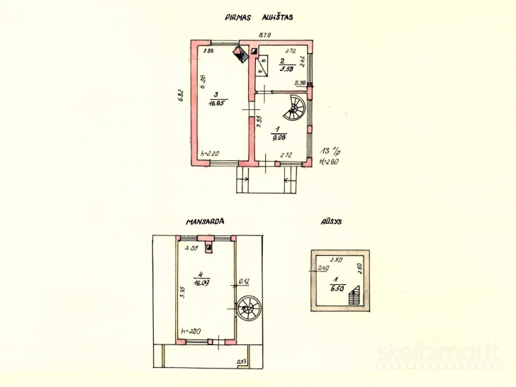 PARDUODAMAS MŪRINIS 54,10 KV. M. SODO NAMAS 6,40 ARŲ SKLYPE KAUBARISKIO KAIME