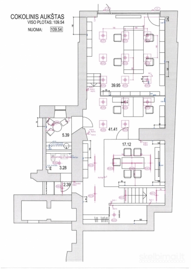 Nuomojamos Biuro patalpos Liepų g. Plotai 73,22 kv.m. 114,41 kv.m. 353,06 kv.m.