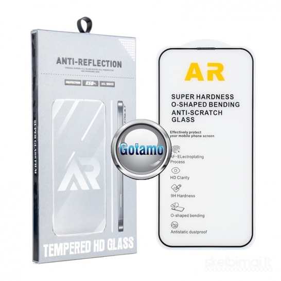870 Apsauga ekranui: 5D Anti-Reflection stiklas Apple iPhone 17 Pro Max