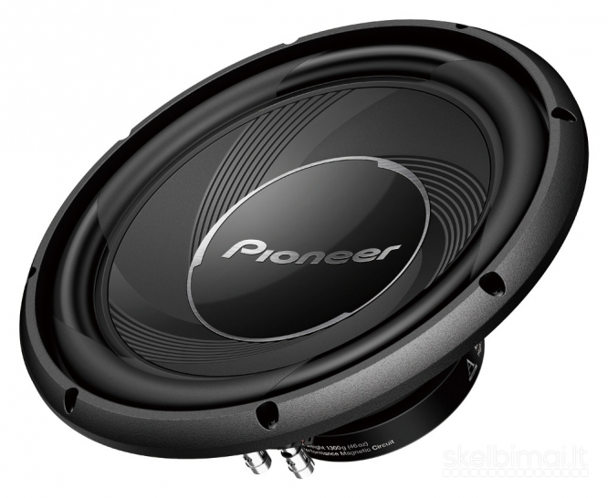 Pioneer GXT-3730B Rinkinys Žemų dažnių automobilinis garsiakalbis su korpusu