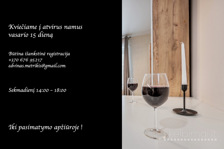 PARDUODAMAS 2 KAMBARIŲ BUTAS JUSTINIŠKĖSE, RYGOS G. 6