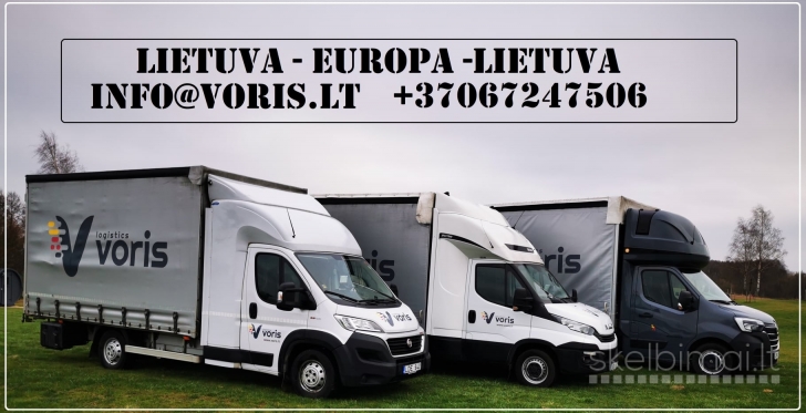 Vežame krovinius po visą Europą  +37067247506 info@voris.lt www.voris.lt