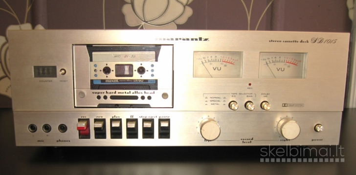 Marantz SD1015 stereo cassette deck. 1980m. Retas modelis.