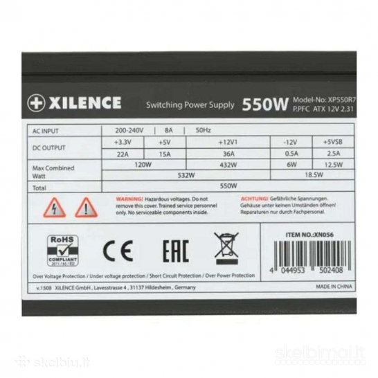 ATX Maitinimo bl. mažu apkrovimu nuo 700 iki 250w ir kitos dalis