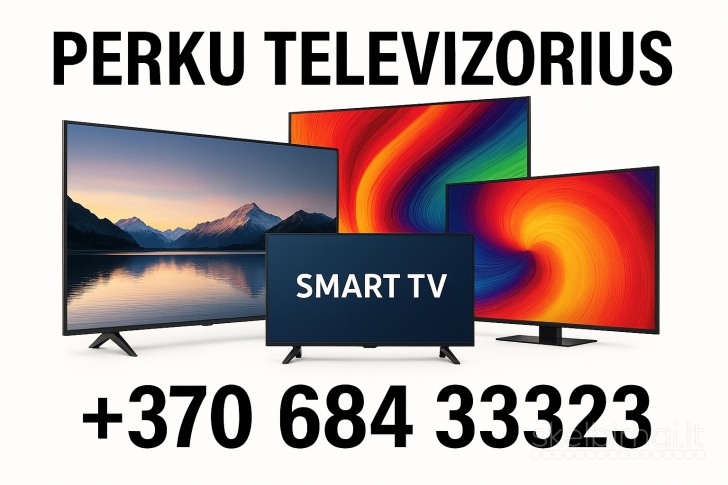 Perku televizorius po vieną dideliais kiekiais
