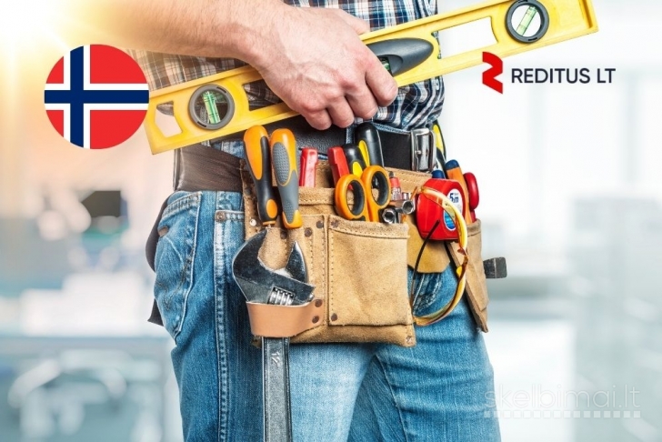 Pastatų ir įrangos priežiūros darbuotojas – darbas Norvegijoje (2023)