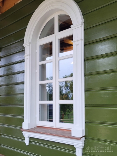 Medinių langų, durų, pastato puošybos elementų restauravimas