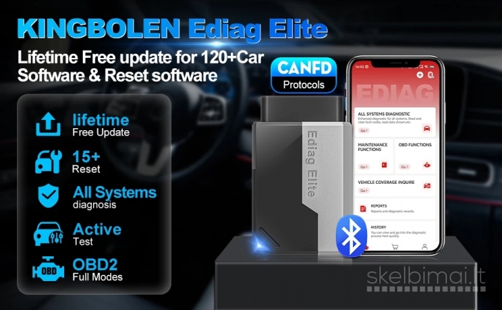 Ediag Elite Android/ios automobilių diagnostika
