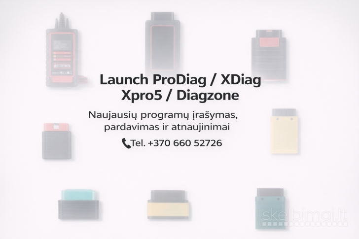 Launch Prodiag v8.0 automobilių diagnostikos įranga