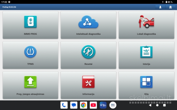 Launch Prodiag v8.0 automobilių diagnostikos įranga
