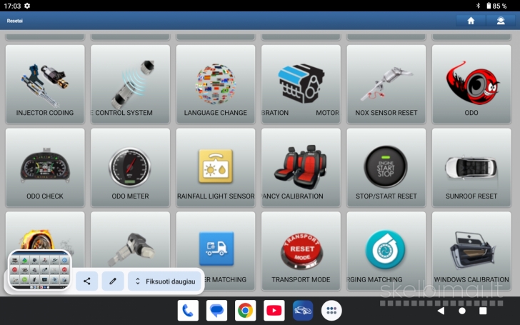 Launch Prodiag v8.0 automobilių diagnostikos įranga