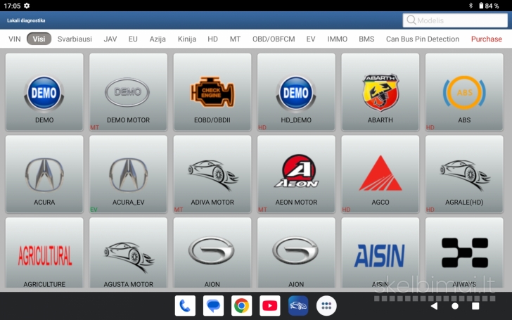 Launch Prodiag v8.0 automobilių diagnostikos įranga