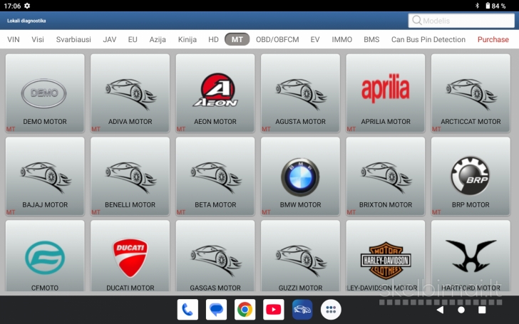 Launch Prodiag v8.0 automobilių diagnostikos įranga