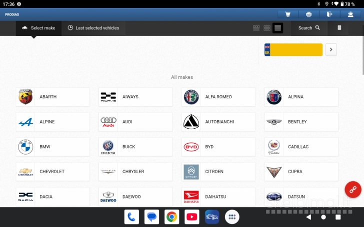 Launch Prodiag v8.0 automobilių diagnostikos įranga