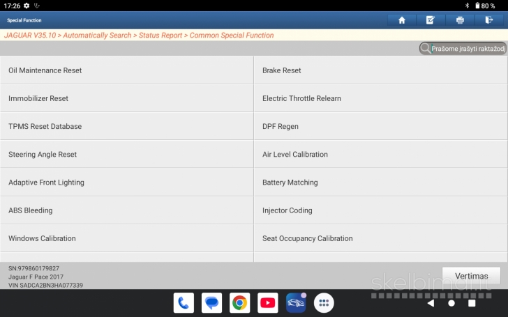 Launch Prodiag v8.0 automobilių diagnostikos įranga