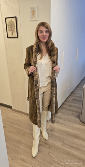 Itališkas prabangus 'dviejų pusių' paltas 120 €