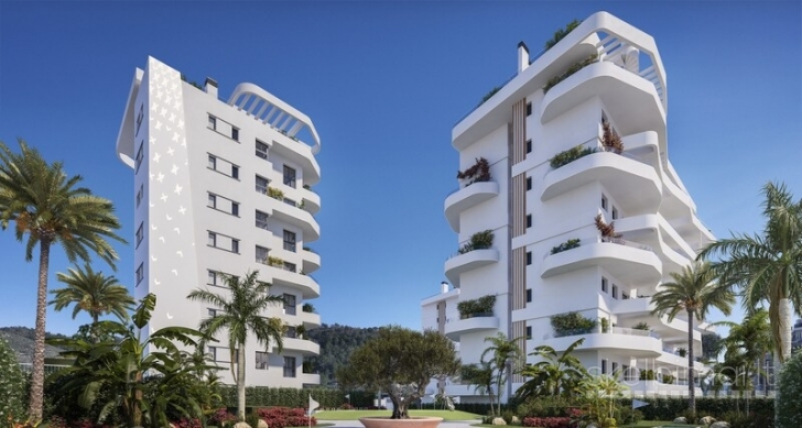 Naujas butas su vaizdu į jūrą Villajoyosa.Ispanija