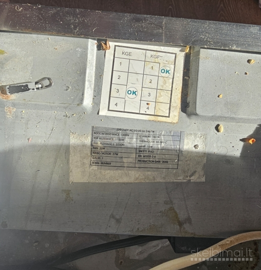 Įmontuojama elektrinė orkaitė