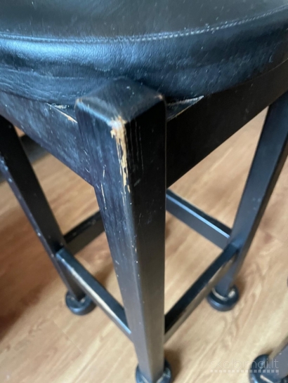 Juodos baro kėdės 2vnt/30€