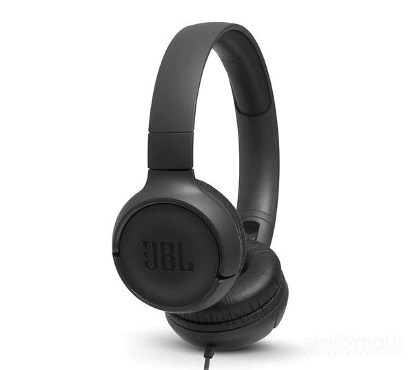 JBL TUNE 500 Ausinės su JBL Pure Bass Sound įmontuotu mikrofonu