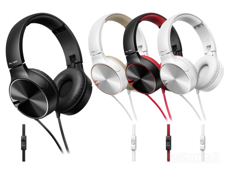 Pioneer SE-MJ722T-K uždaro tipo dinaminės ausinės