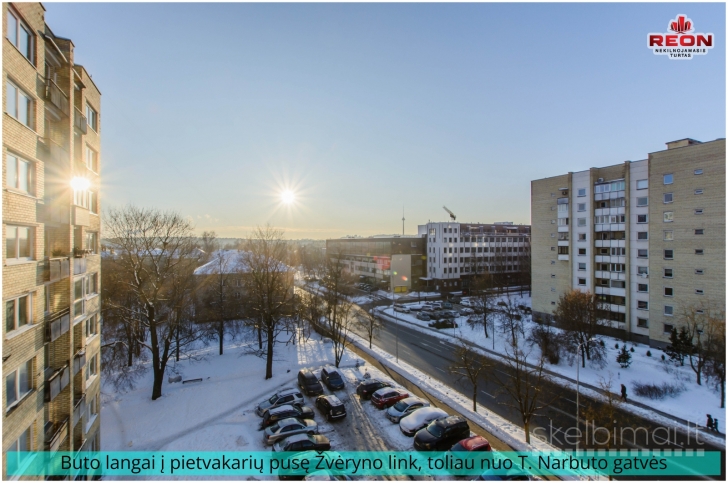 DVIEJŲ ATSKIRŲ KAMBARIŲ BUTAS ŽVĖRYNE. SENAMIESTIS, NERIS, CBD, VINGIS -  