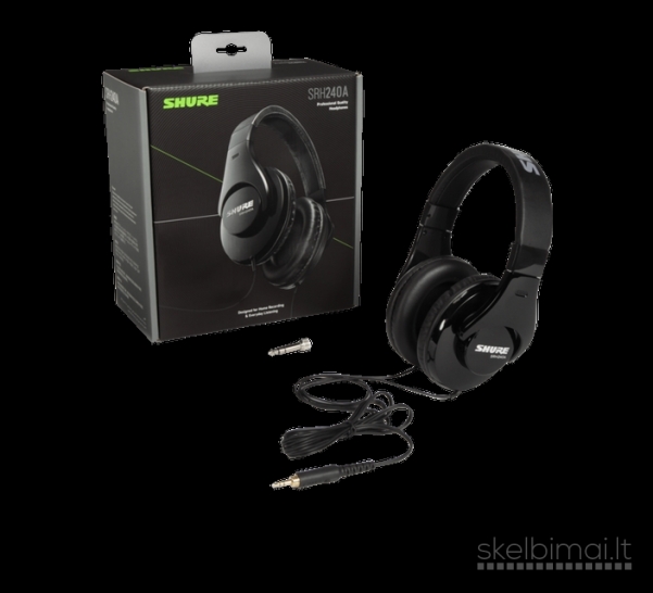 Shure SRH240A profesionalios On-Ear tipo ausinės