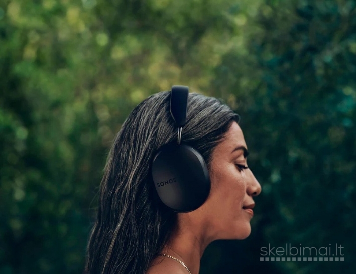 Sonos Ace belaidės ausinės juodos, dedamos ant ausų