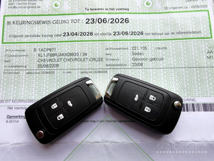 Chevrolet Cruze 2009 sedanas