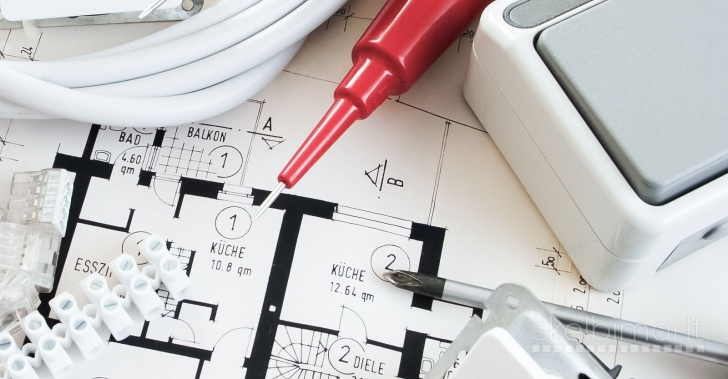 Projektuoju, rengiu planus, schemas elektrai