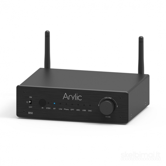 Arylic B50 Bluetooth Stereo stiprintuvas su Audio siųstuvu