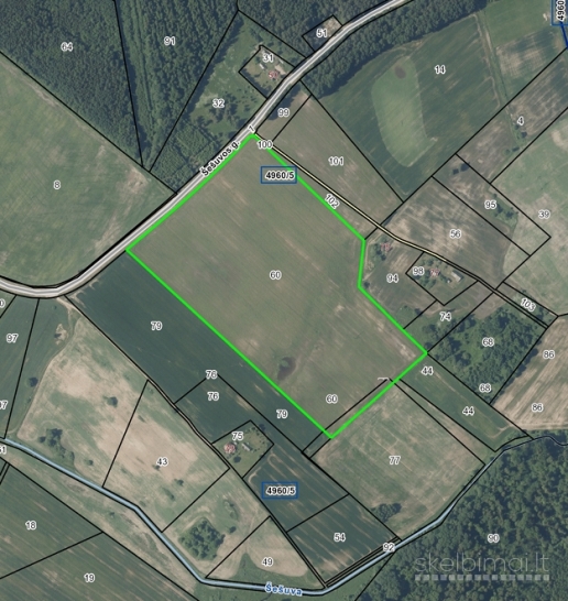 PARDUODAMAS 10,197 ha ŽEMĖS ŪKIO PASKIRTIES SKLYPAS