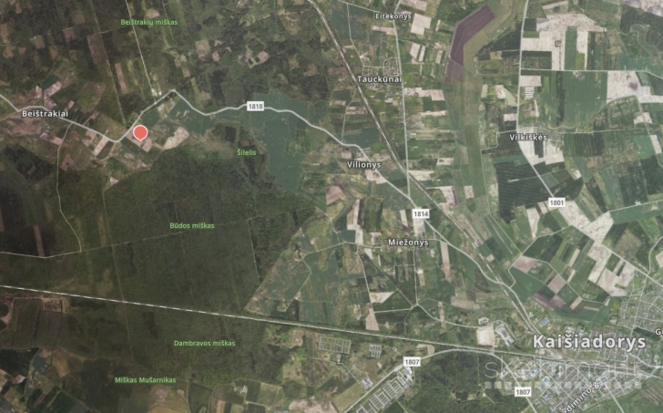 PARDUODAMAS 10,197 ha ŽEMĖS ŪKIO PASKIRTIES SKLYPAS