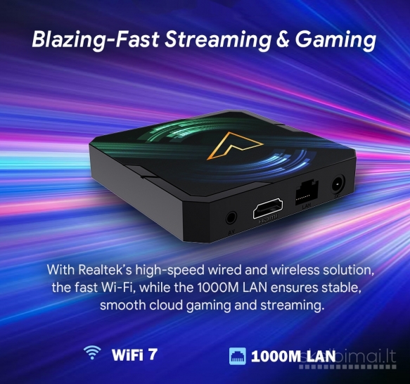 NAUJAS! RX5000 8K ULTRA-TV-BOX-VIRŠ 2000 GOOGLE TV-KANALŲ NEMOKAMAI!