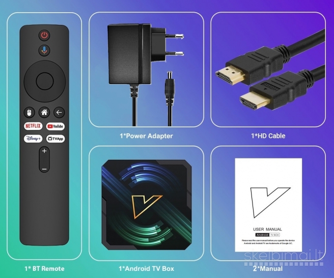 NAUJAS! RX5000 8K ULTRA-TV-BOX-VIRŠ 2000 GOOGLE TV-KANALŲ NEMOKAMAI!