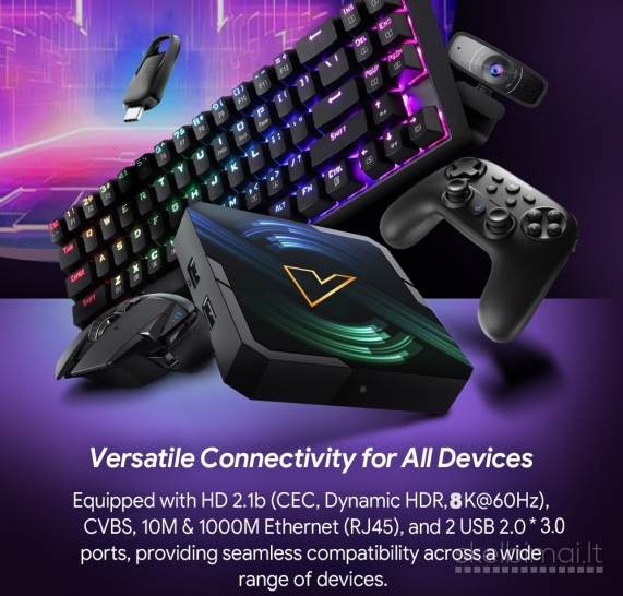 NAUJAS! RX5000 8K ULTRA-TV-BOX-VIRŠ 2000 GOOGLE TV-KANALŲ NEMOKAMAI!