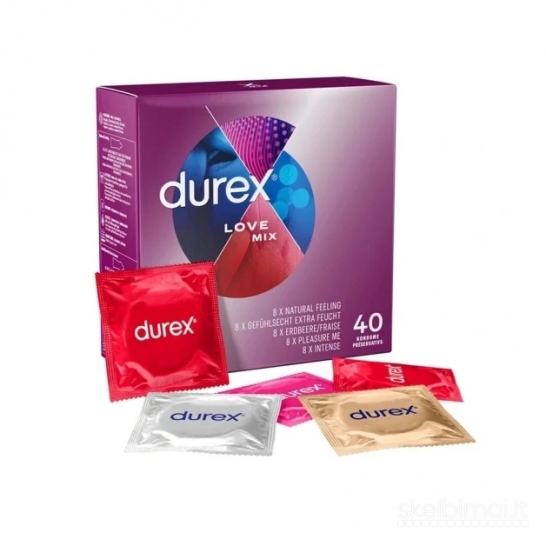Prezervatyvai Durex Love Mix (40 vnt.)