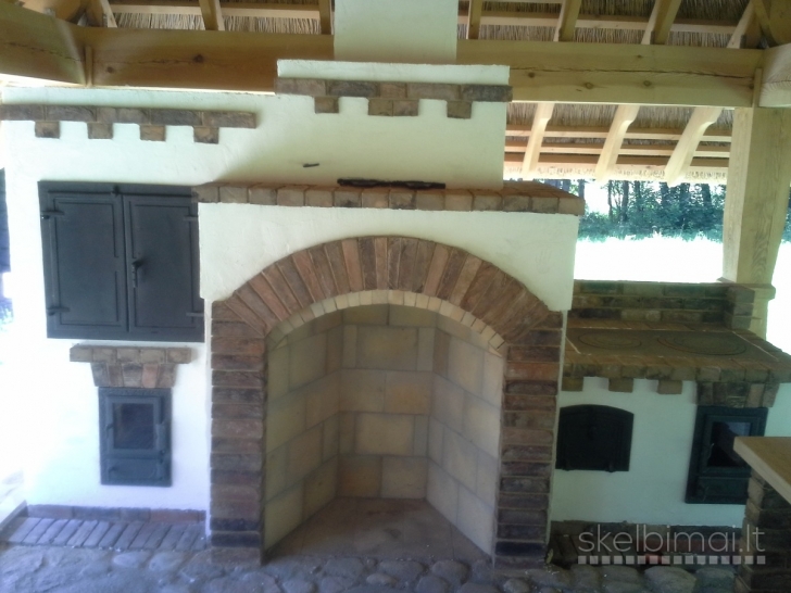 Lauko- maisto gamybos krosnys, duonkepės, viryklės, rūkyklos, kepsninės